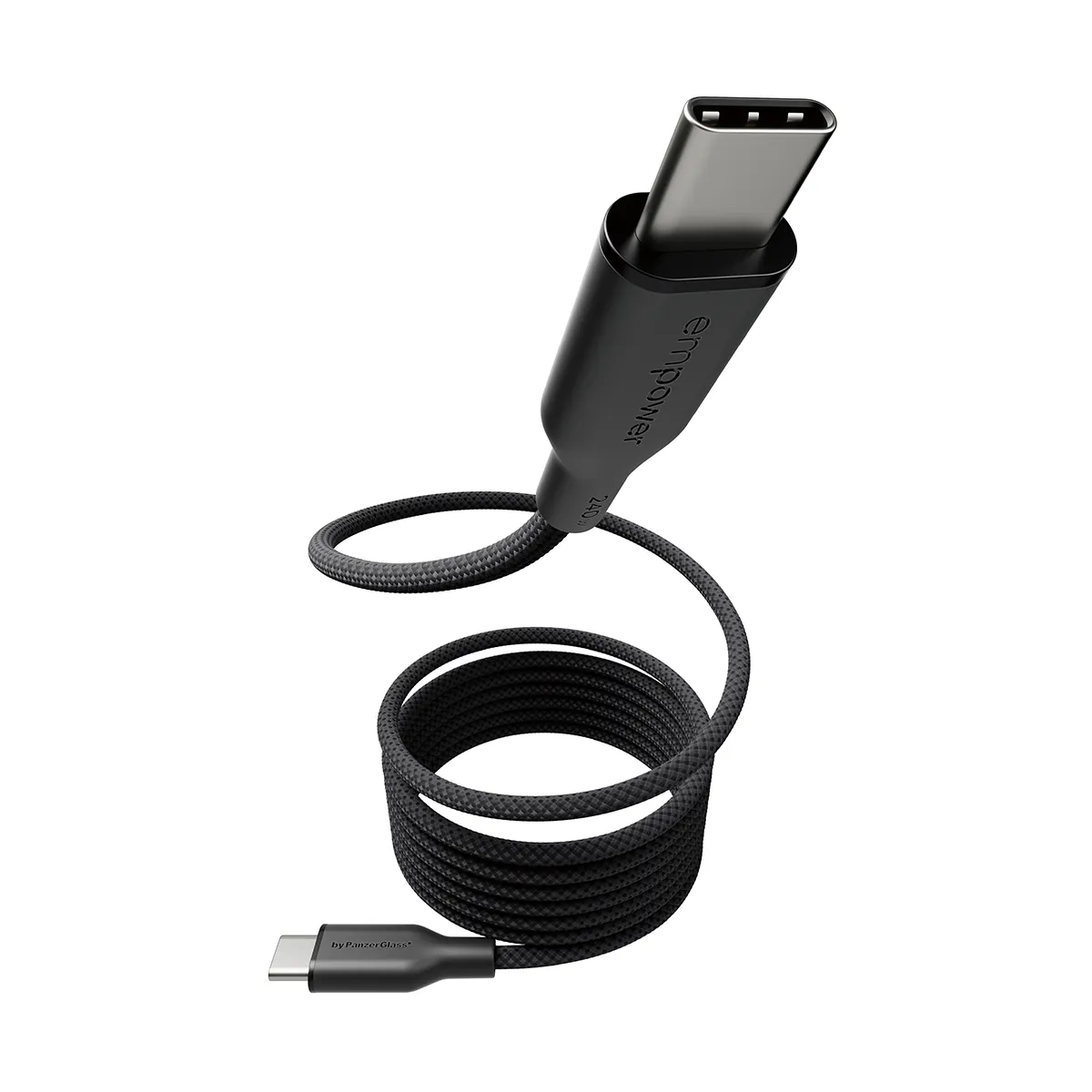 PanzerGlass empower Magnetic USB-C cable, 240W, 1.5 m, Transparent