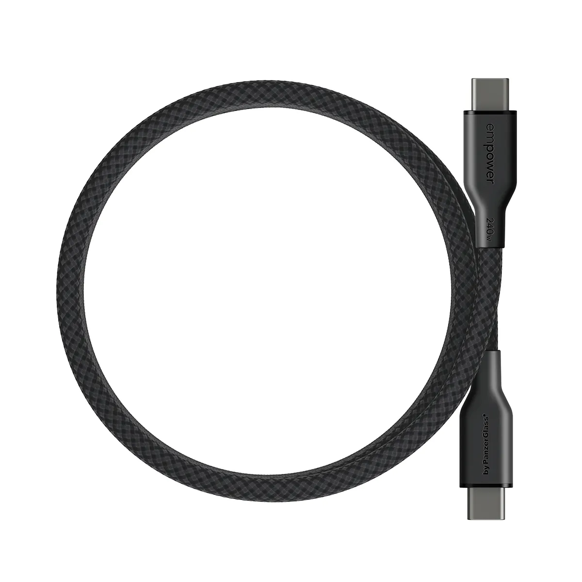 PanzerGlass empower Magnetic USB-C cable, 240W, 1.5 m, Transparent