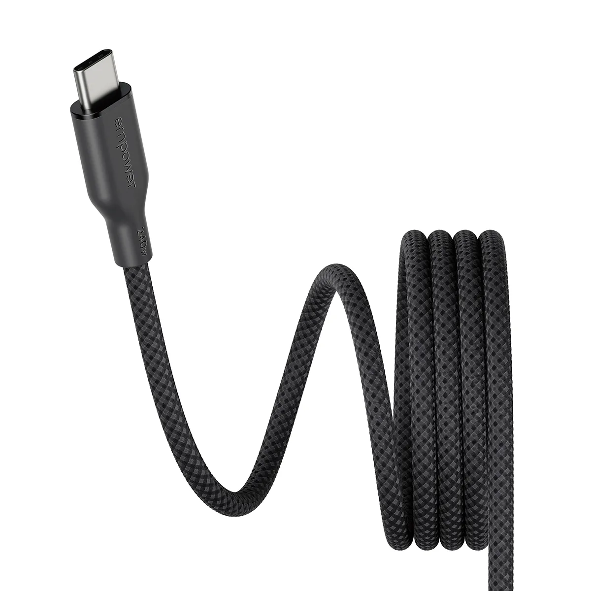 PanzerGlass empower Magnetic USB-C cable, 240W, 1.5 m, Transparent