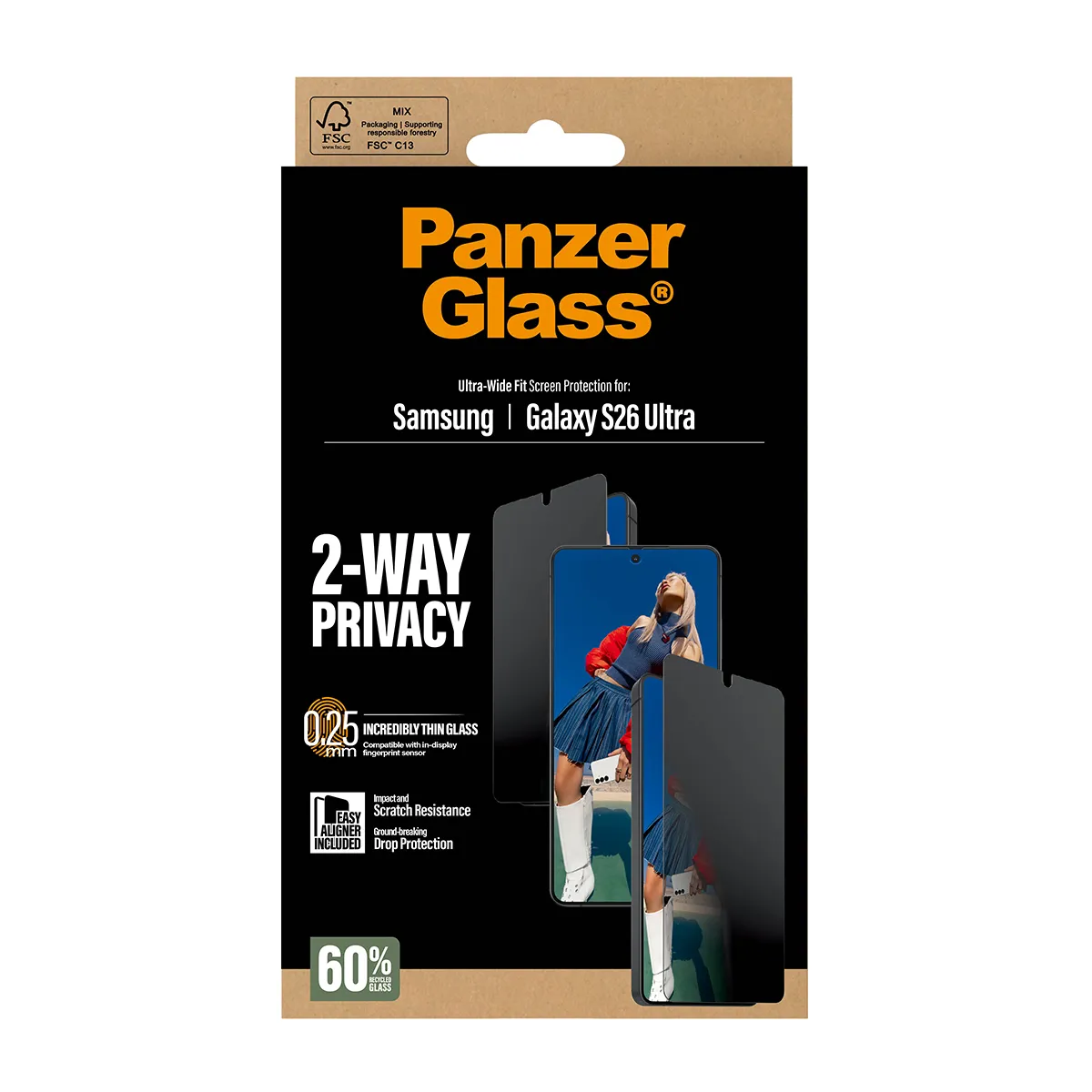 PanzerGlass Ultra-Wide Fit Alignerkit Galaxy S26 Ultra - Screen Protector, Privacy
