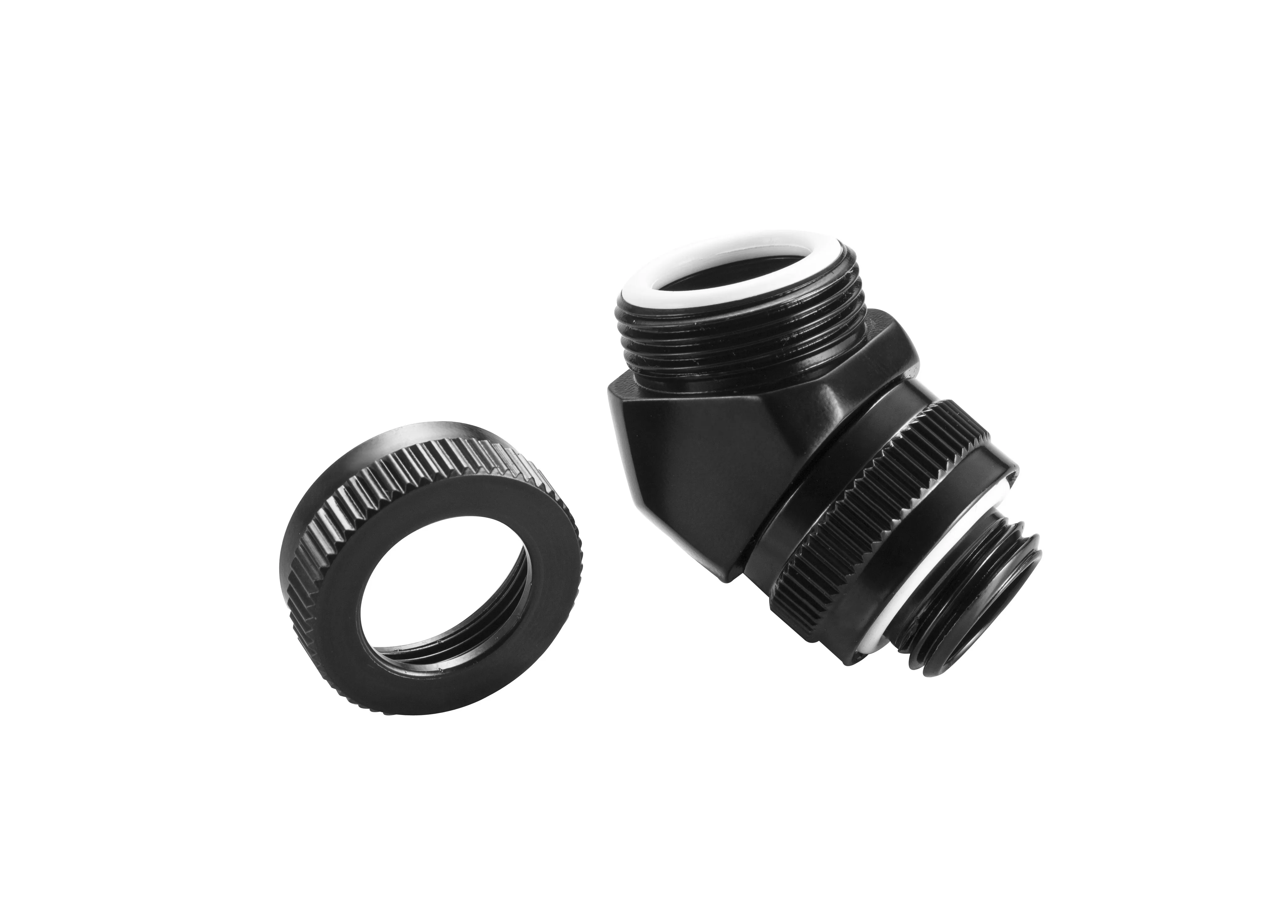 Phanteks M-F Rotary Fitting 45°. G1/4 - Black