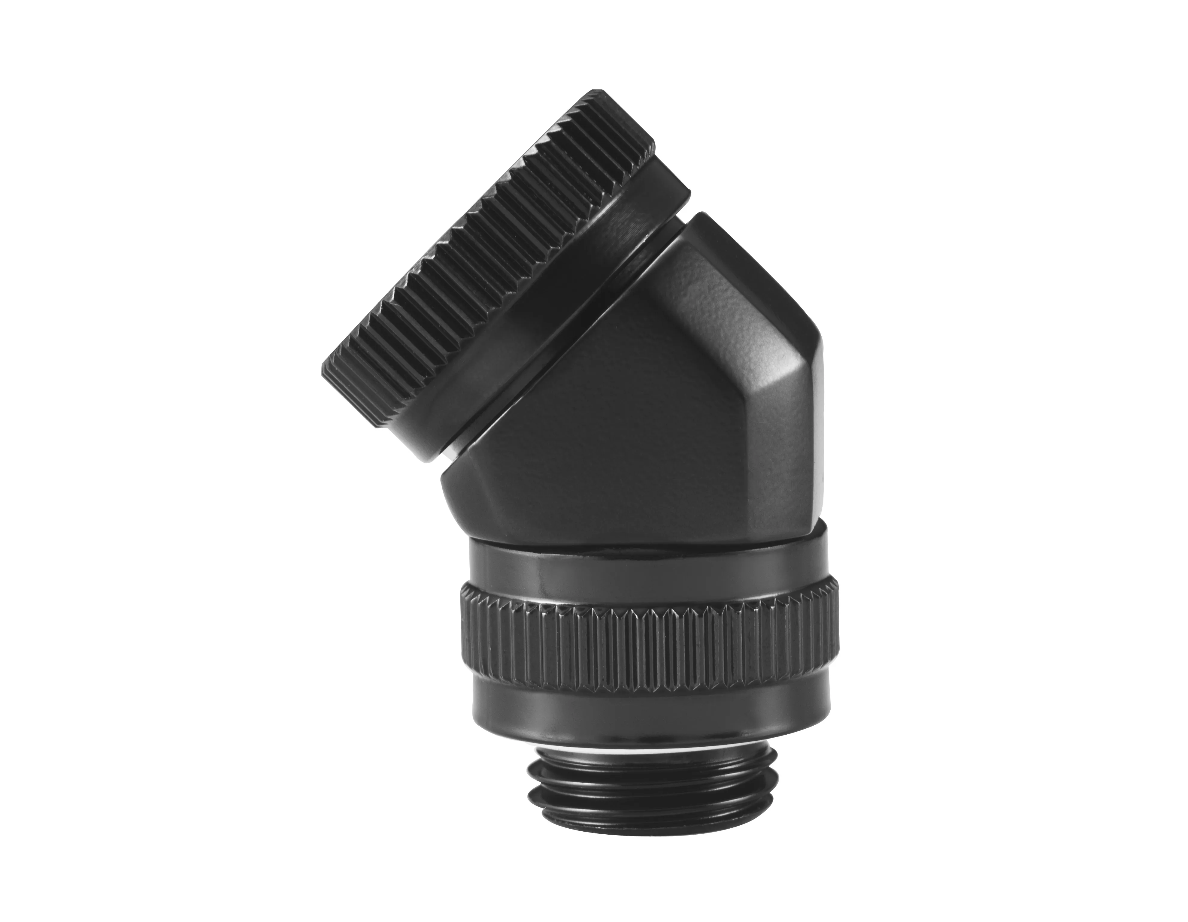 Phanteks M-F Rotary Fitting 45°. G1/4 - Black