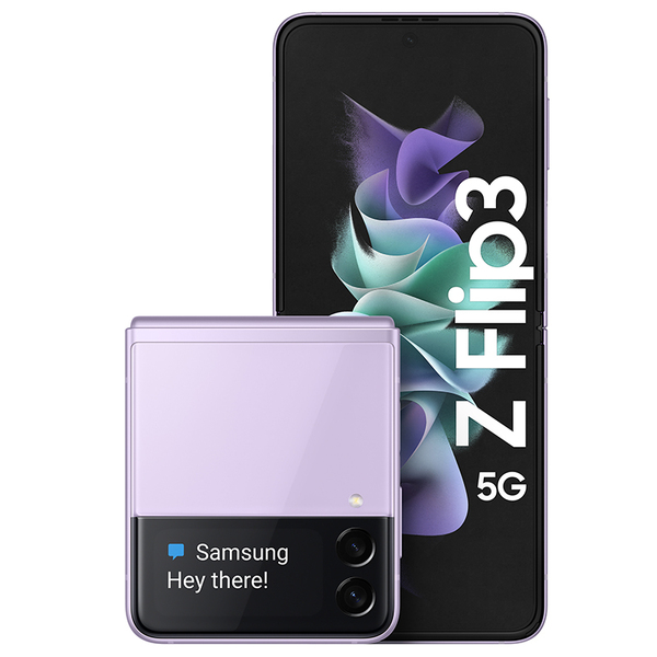 Samsung Galaxy Z Flip3 128 Gt -Android-puhelin, Trendy Lavender
