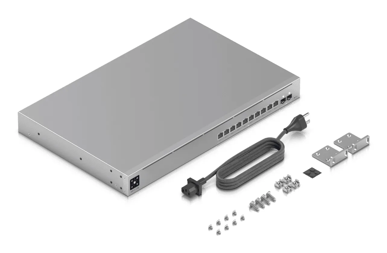 Ubiquiti USW-PRO-XG-10-POE - Administrerbar Layer 2/Layer 3 Power over Ethernet-switch, Gr&aring;