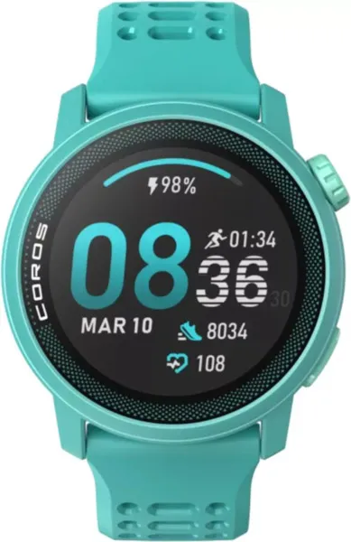 Coros Pace 3 - sports watch, emerald teal, silicone band