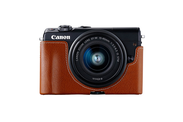 CANON PU LEATHER FACE JACKET EH31-FJ LIGHT BW