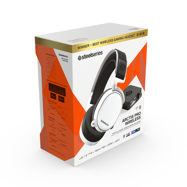 SteelSeries Arctis Pro - wireless gaming headset, white