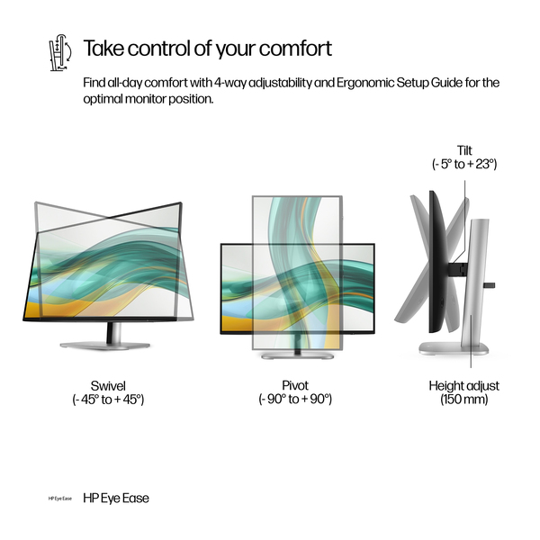 HP S5 Pro 524pf 23.8inch FHD HDMI DP Monitor