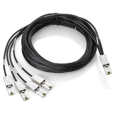HP External Mini-SAS to 4x1 Mini-SAS Cable 4,00m