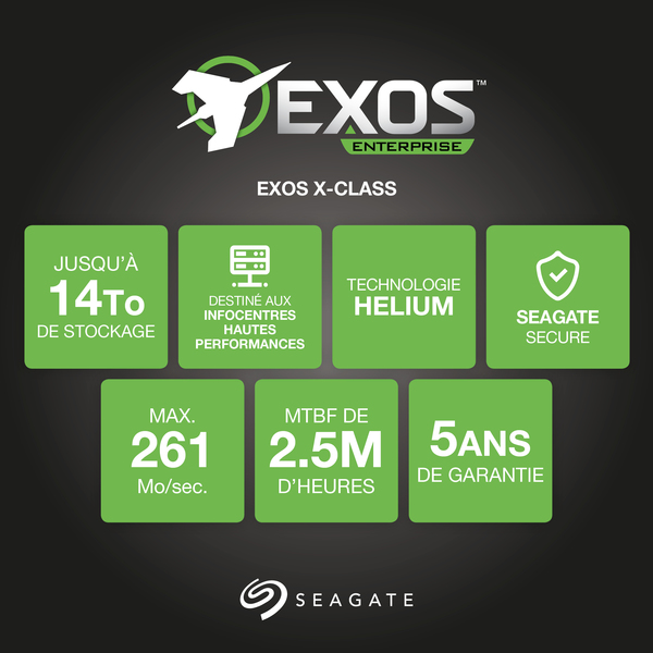 SEAGATE 10TB Exos, 3.5", SATA III, 7200rpm, 256MB - HDD