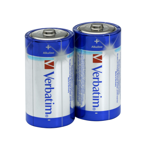 Verbatim batterier, C(LR14), 2 st Alkaline, 1,5 V