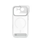 Epico HeroStand Pro Mag+ Case | with Foldable Stand | iPhone 17 Pro/18 Pro | Matte Transparent | Crossbody Ready  &  Camera Island Protector