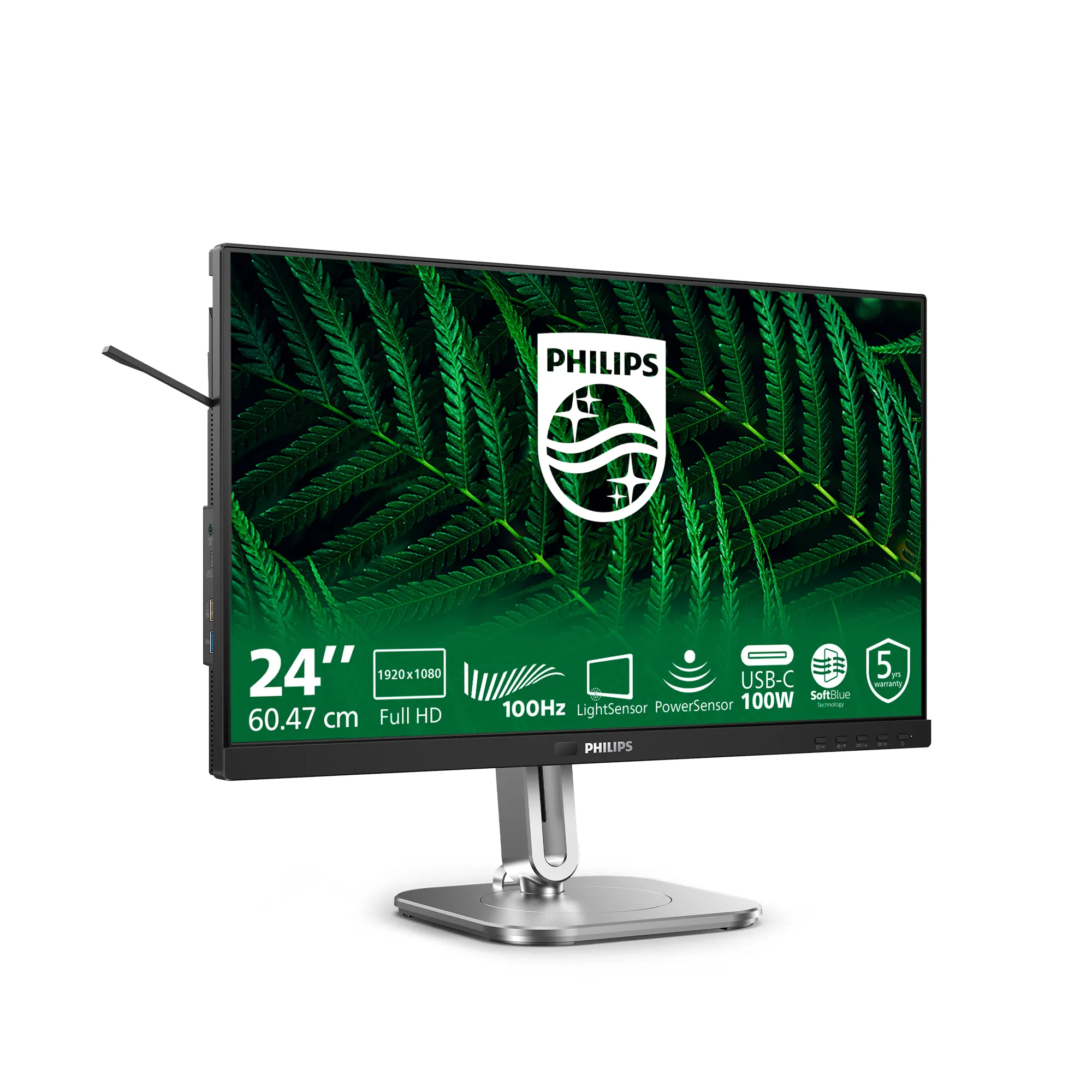 Philips 24B2G5301/00 23.8" Full HD, IPS Monitor with USB-C hub