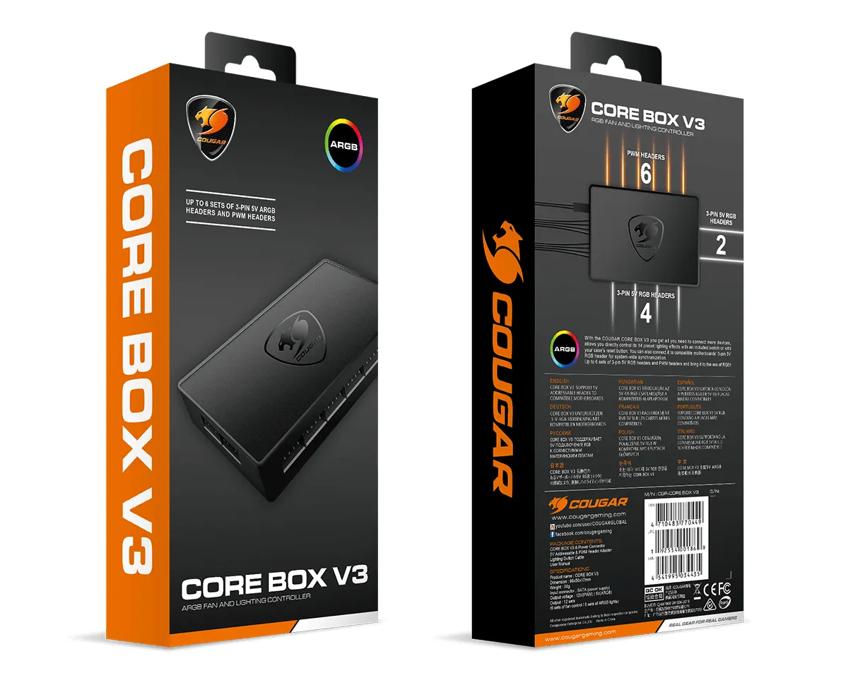 Cougar Core Box V3 Exclusive ARGB PWM Fan Controller
