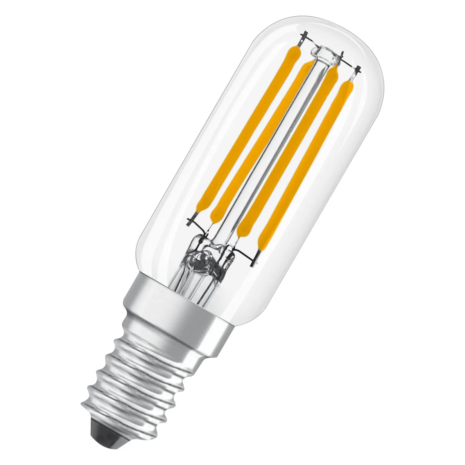 OSRAM ljusdiod T26 4 watt filament E14 varmvit transparent