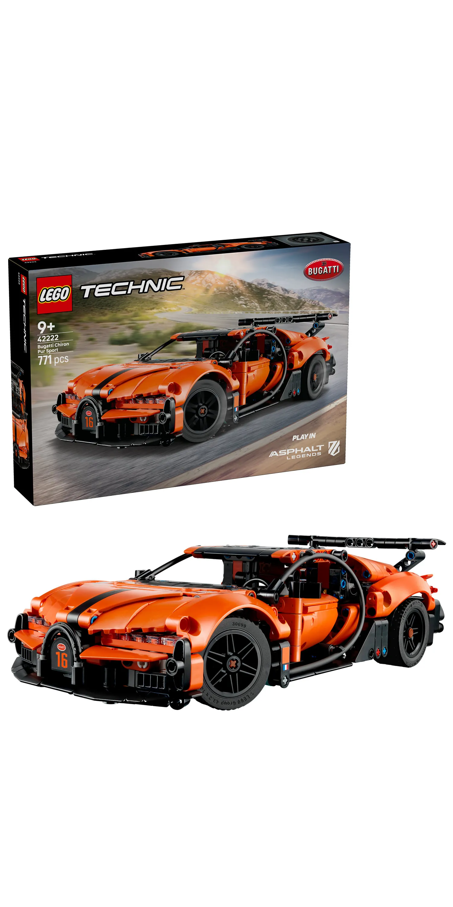 LEGO Technic Bugatti Chiron Pur Sport 42222
