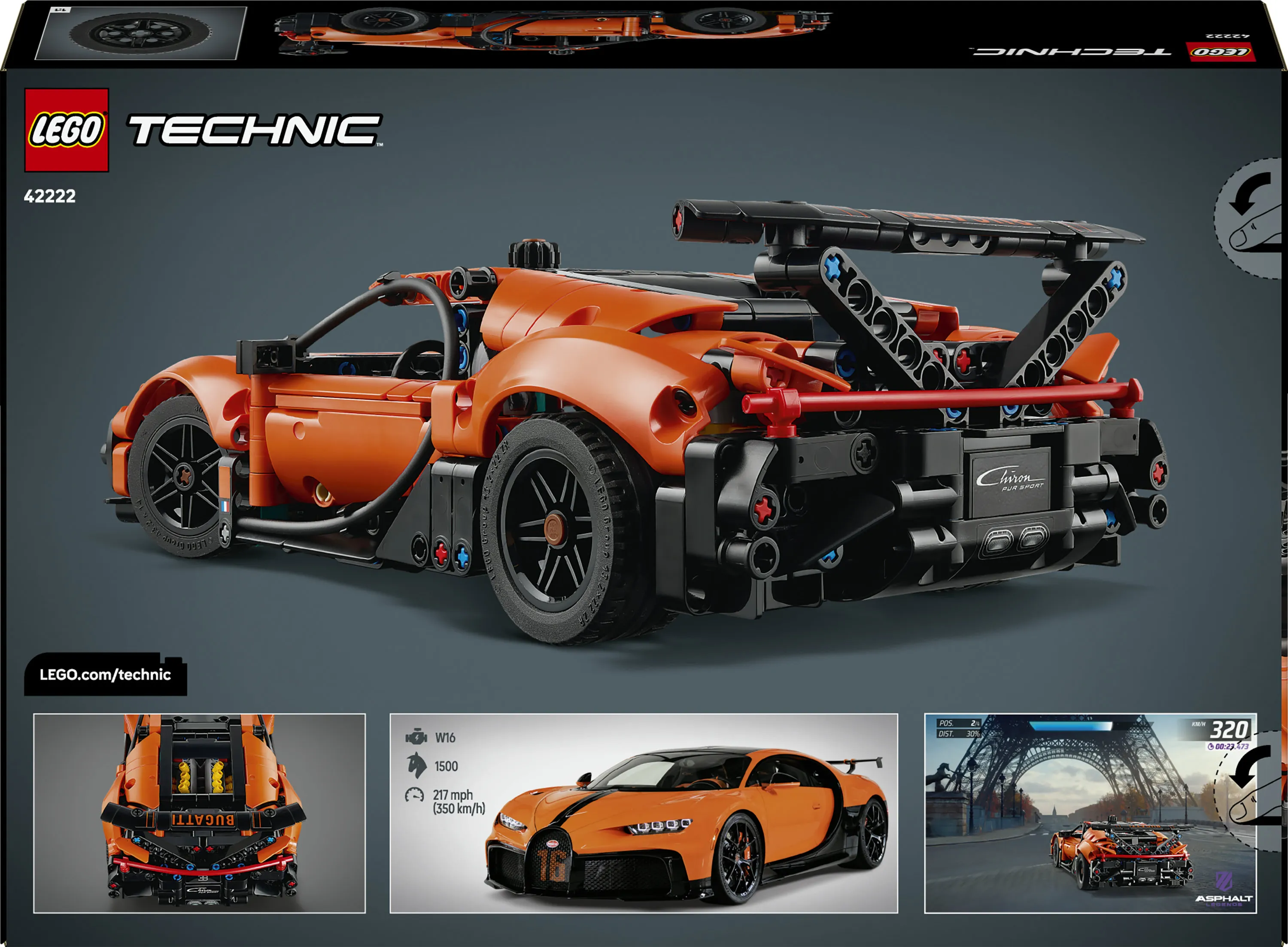 LEGO Technic Bugatti Chiron Pur Sport 42222