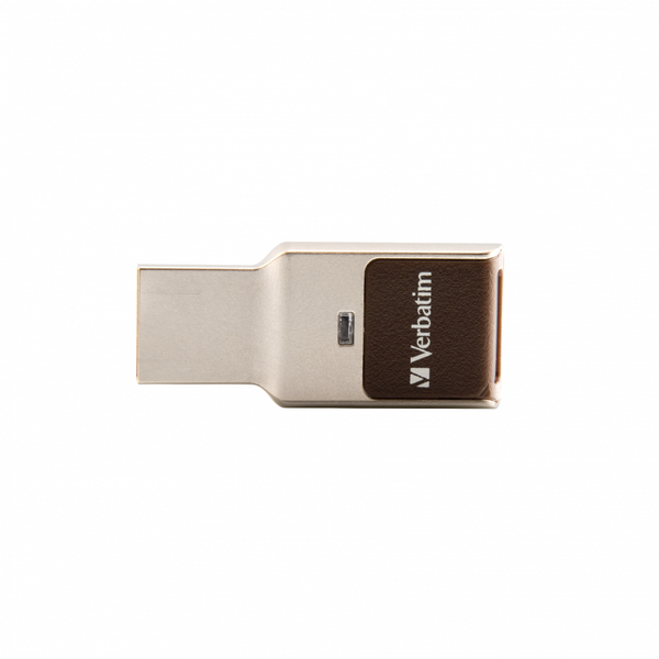 Verbatim 32GB Fingerprint Secure USB 3.0 - memory stick, Silver