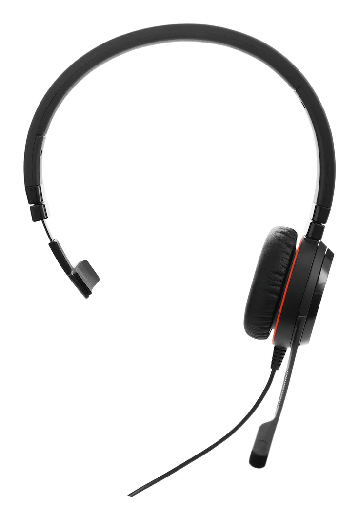 Jabra Evolve 30 II MS Stereo -kuulokemikrofoni + USB-A/C-sovittimet, musta