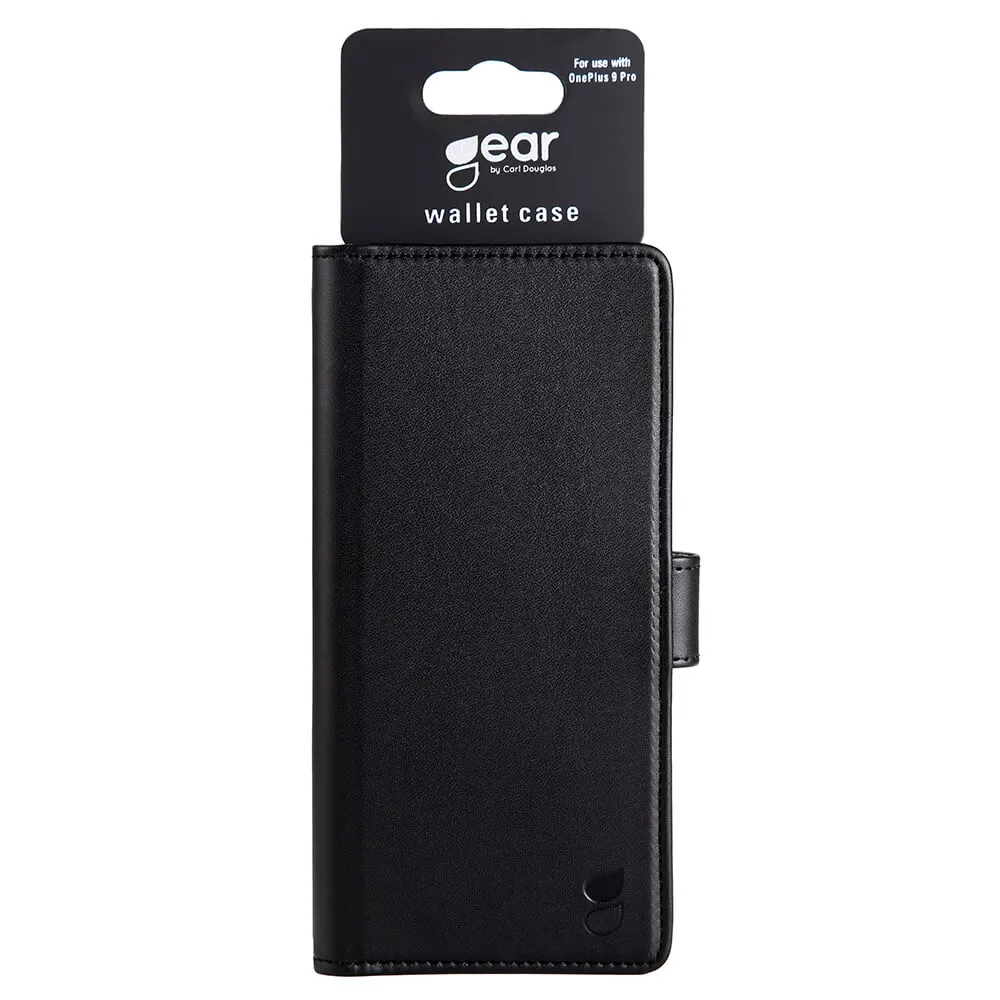 GEAR Wallet, OnePlus 9 Pro - pl&aring;nboksfodral, Svart