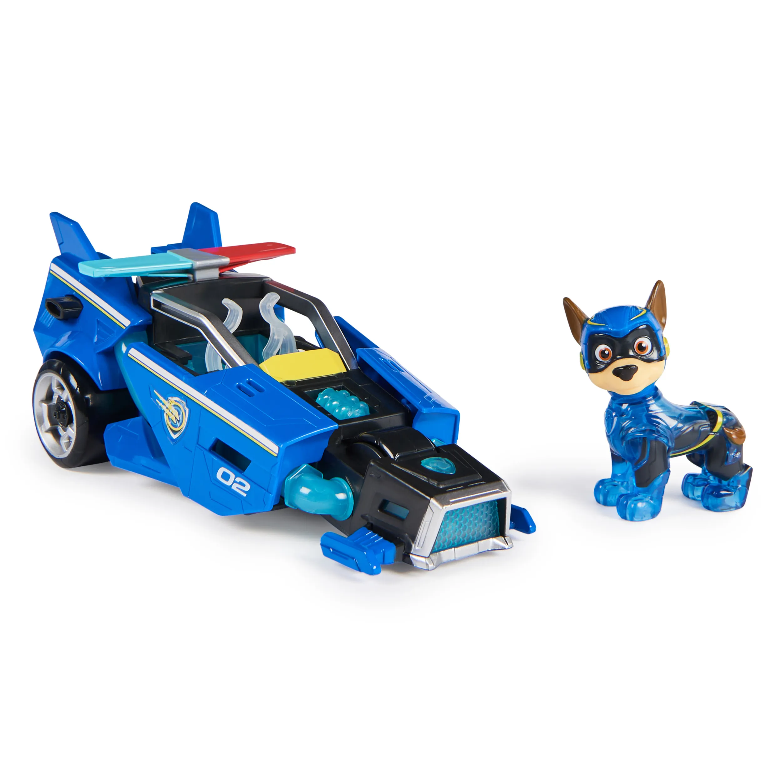 Spin Master Paw Patrol Mighty movie - Chase's basic vehicle with puppy figure, toy vehicle