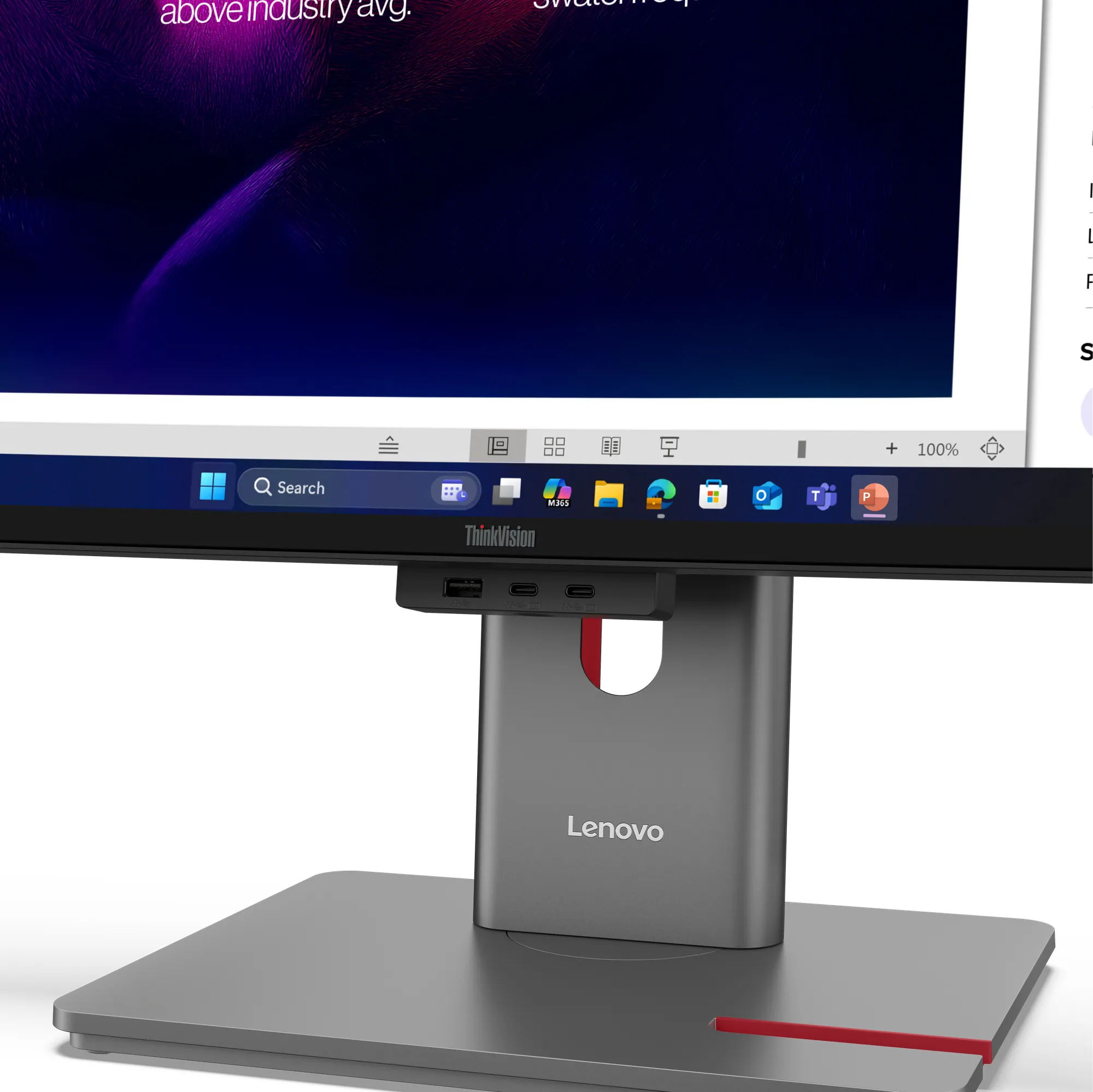 Lenovo ThinkVision P40WD-40 40" WUHD, IPS, Thunderbolt 4 ja KVM -kaareva n&auml;ytt&ouml;