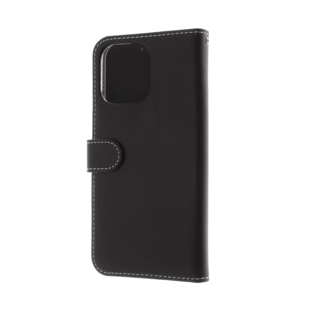 Insmat Flip Case, iPhone 15 Pro Max - Wallet Case, Black