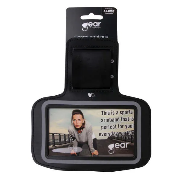 GEAR Sport, iPhone 6/7/8 Plus - armbandfodral, Svart