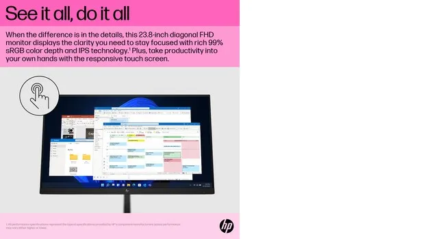 HP 24&quot; E24t G5 Full HD, IPS - monitor