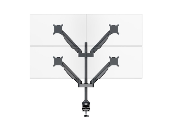 Multibrackets Gas Lift Arm Quad - monitor arm, black, 15&quot;-32&quot;, 10Kg