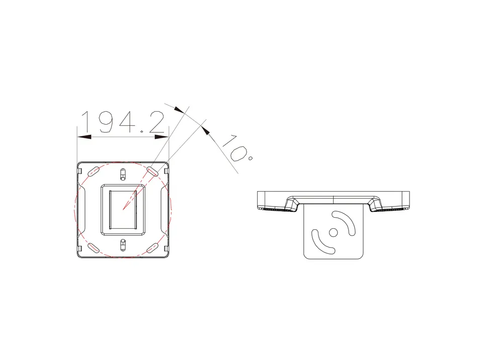 M Pro Series - Ceiling Plate with Plastic Cover