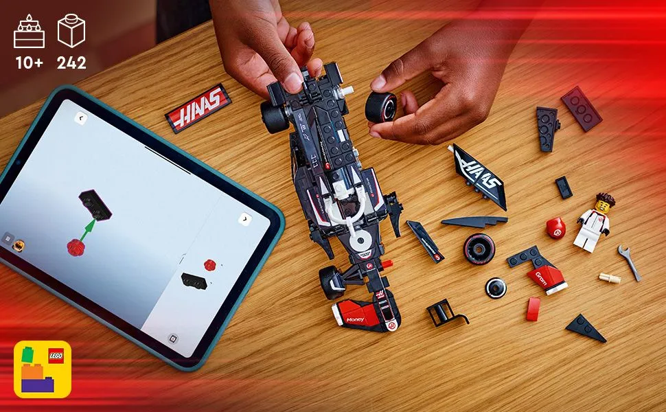 LEGO Speed Champions MoneyGram Haas F1 Team VF-24 Racerbil 77250