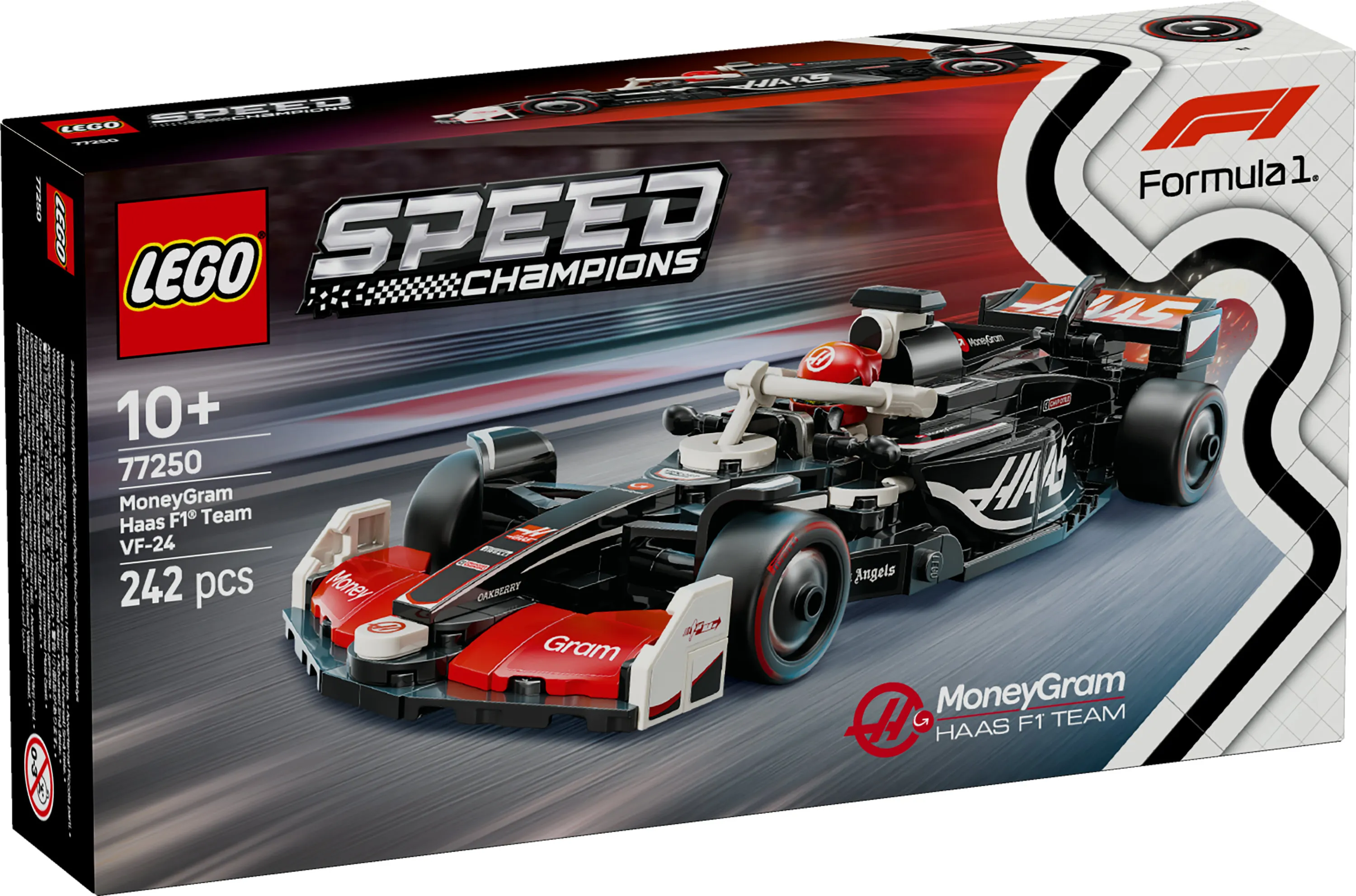 LEGO Speed Champions MoneyGram Haas F1 Team VF-24 Racerbil 77250