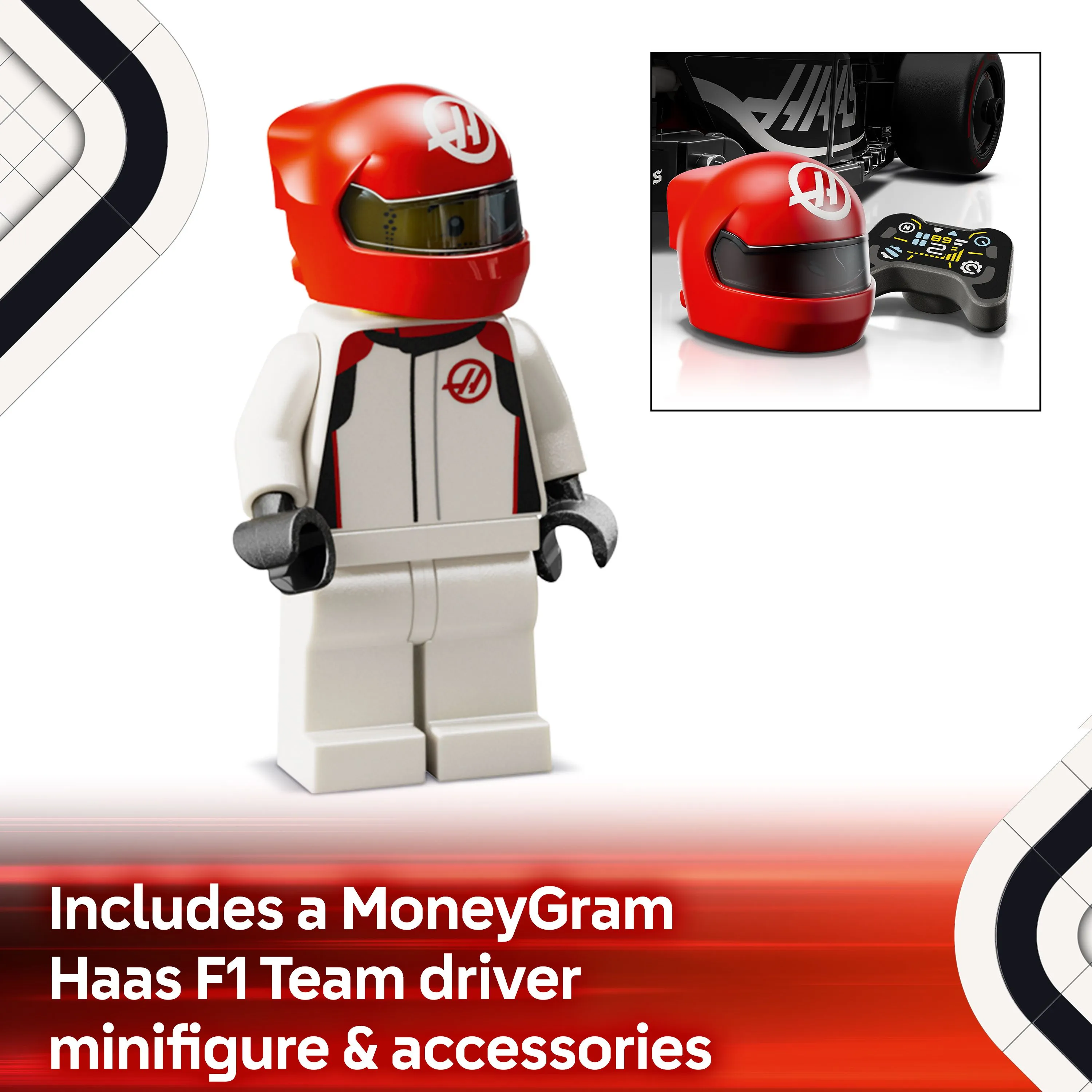 LEGO Speed Champions MoneyGram Haas F1 Team VF-24 Racerbil 77250