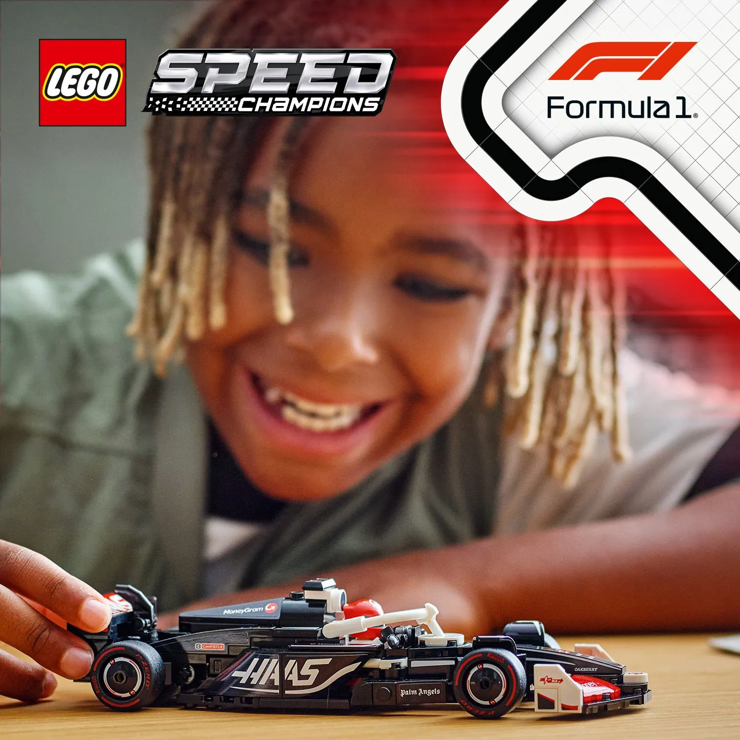 LEGO Speed Champions MoneyGram Haas F1 Team VF-24 Racerbil 77250