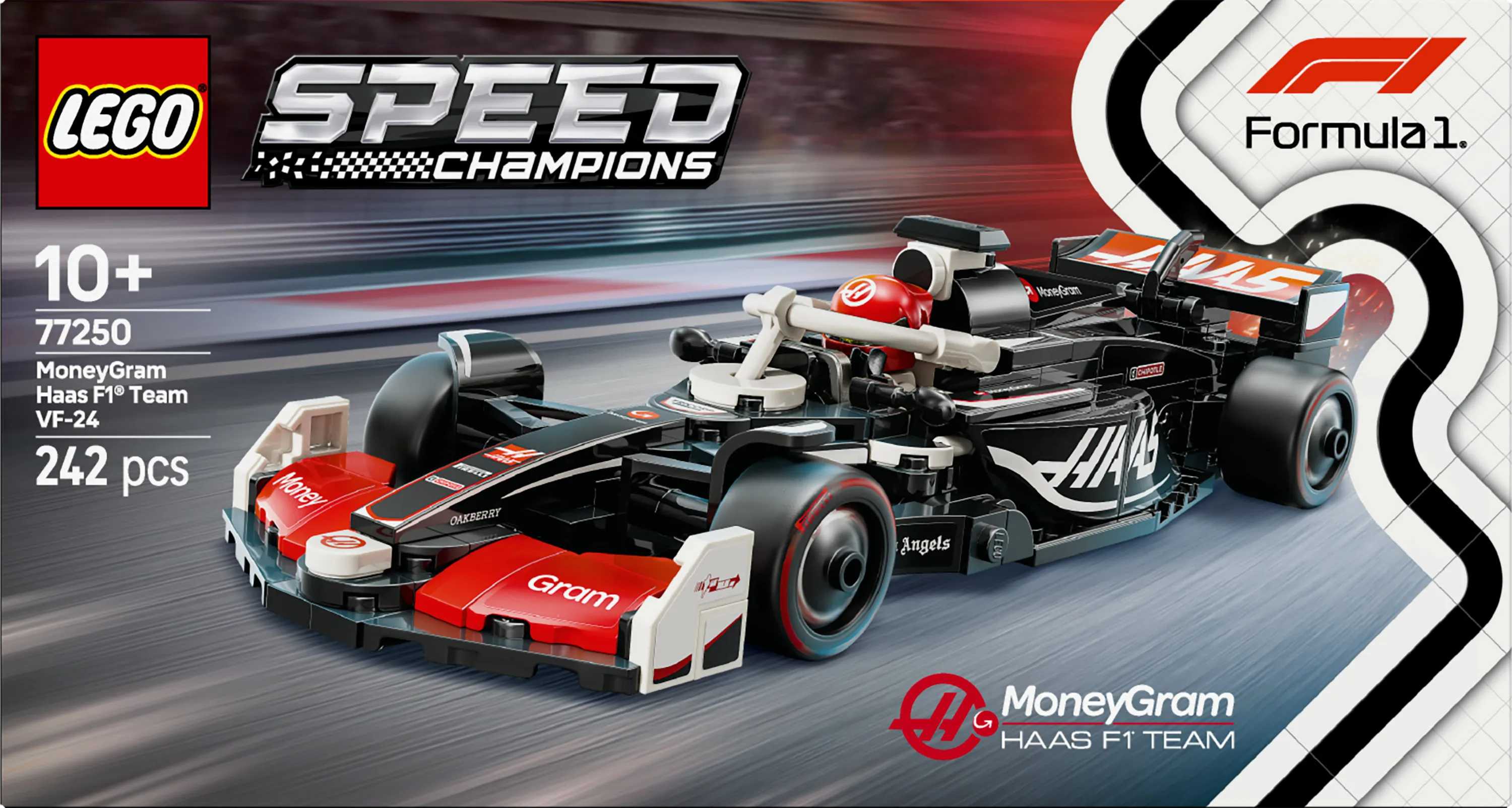 LEGO Speed Champions MoneyGram Haas F1 Team VF-24 Racerbil 77250