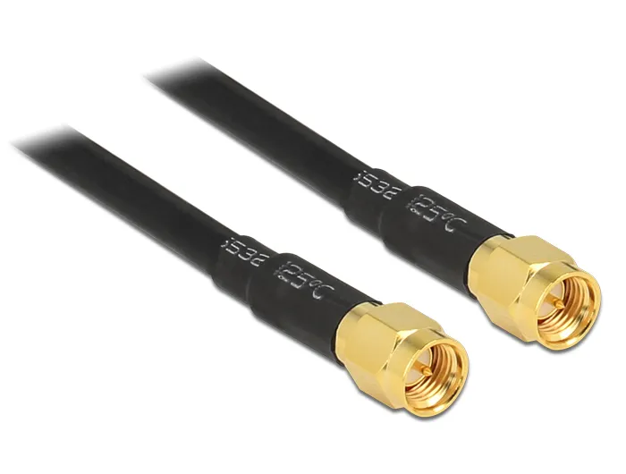 Delock Antenna Cable SMA plug to SMA plug LMR195 low loss 10 m