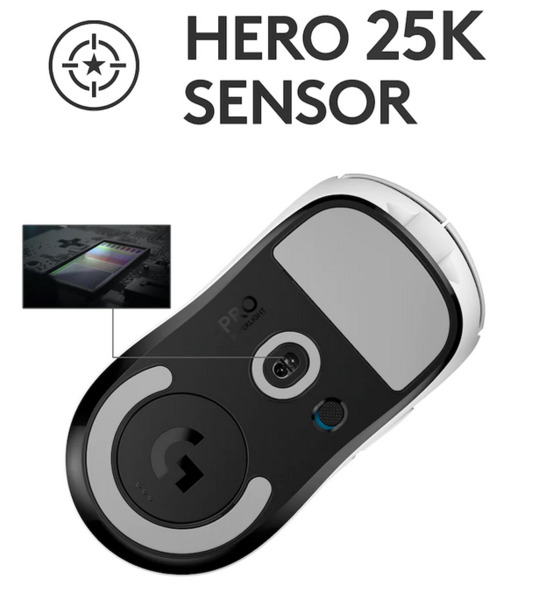 Logitech PRO X SUPERLIGHT -langaton pelihiiri, valkoinen