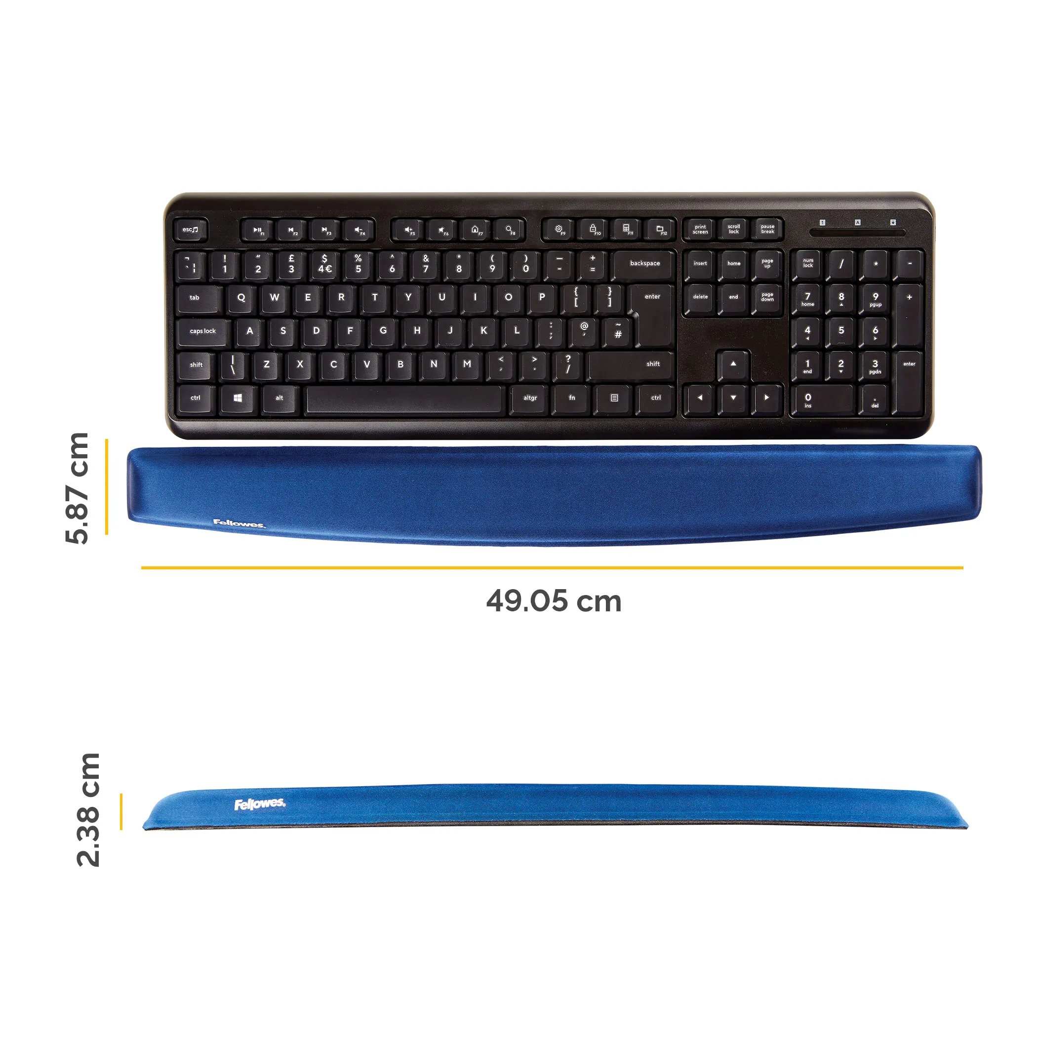 Fellowes Memory Foam Rannetuki- Tumma Sininen