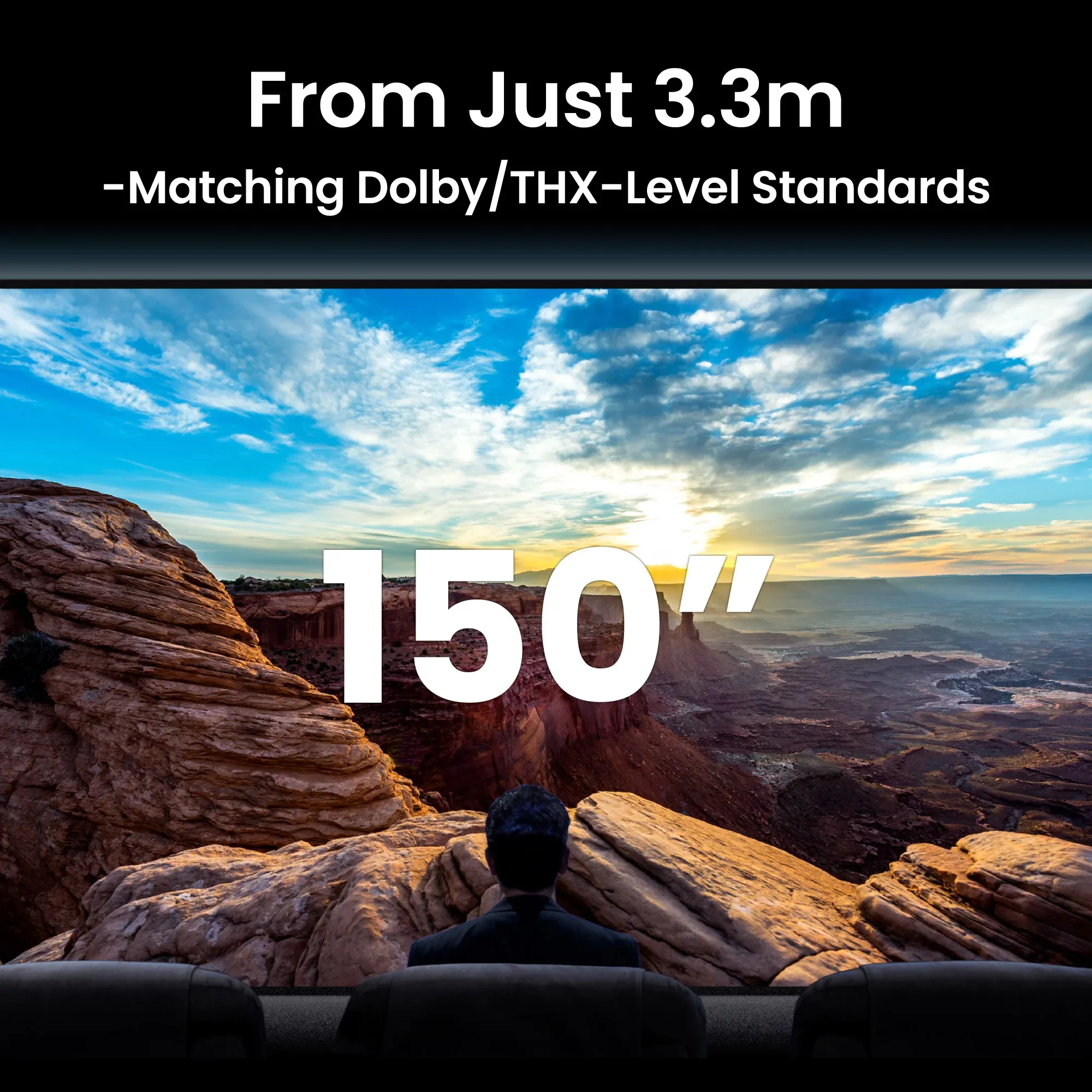 BenQ W5850 DLP 4K UHD 2600 ANSI lm Laser Projector, Black