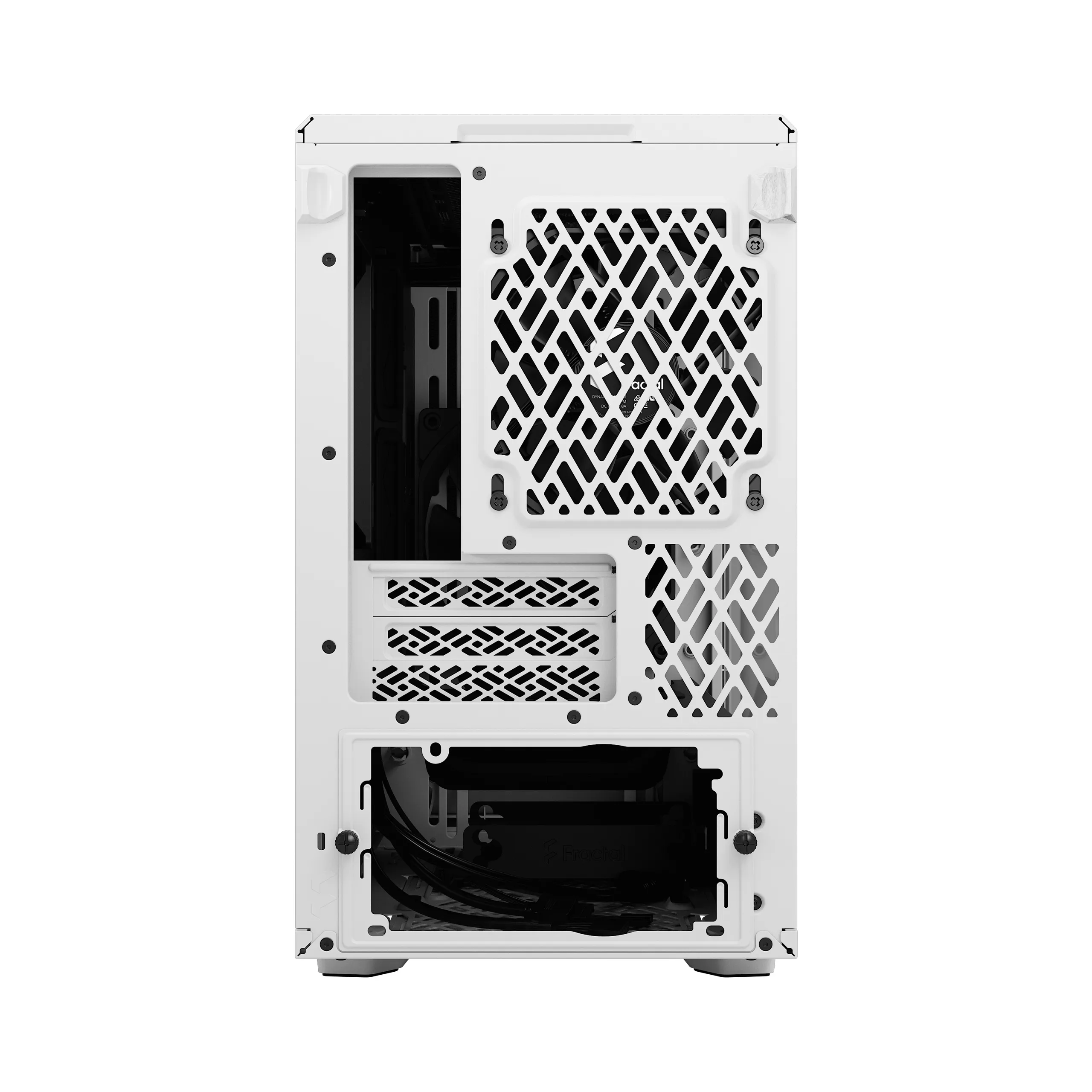 Fractal Design Meshify 2 Nano - Mini Tower case with window, White / Clear Tint