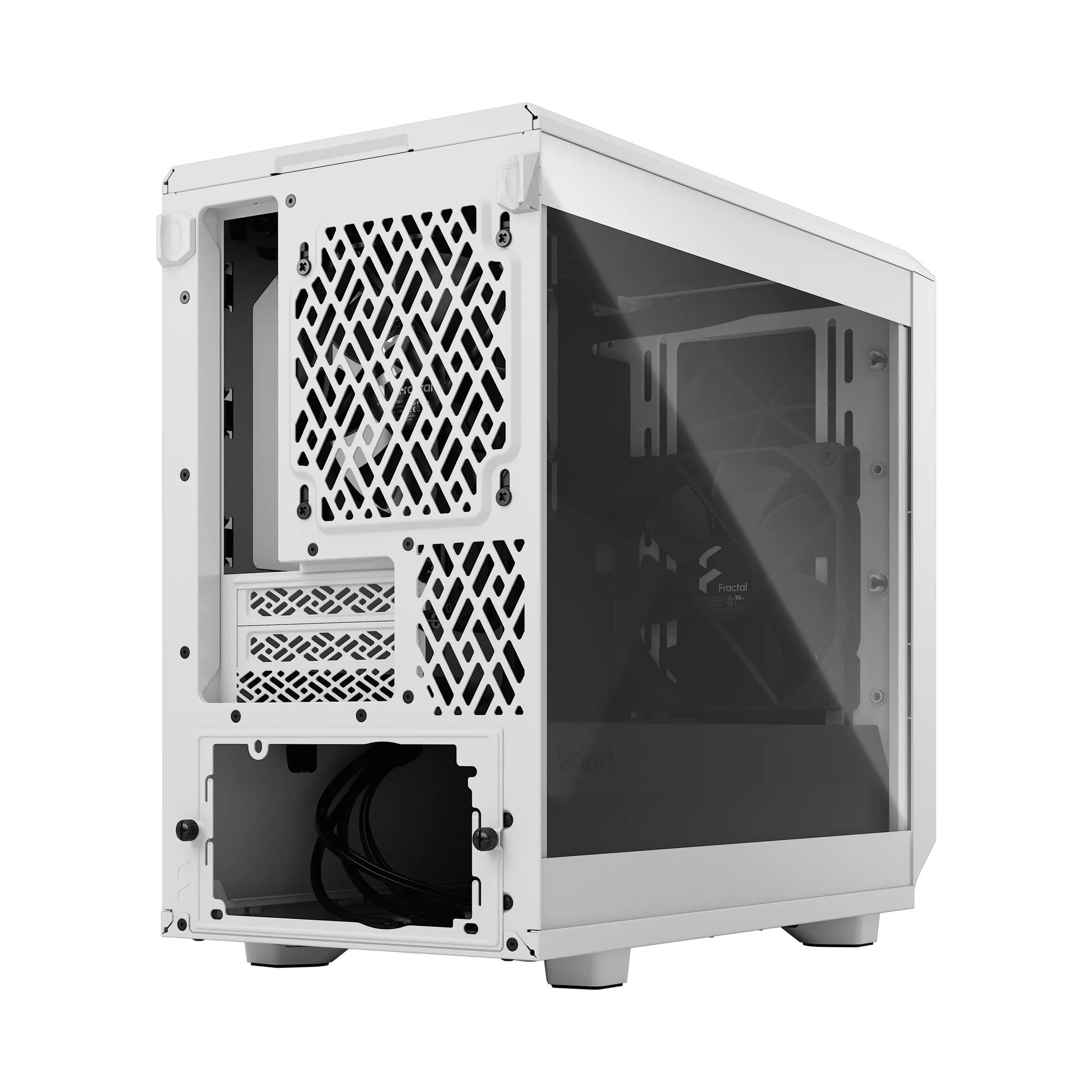 Fractal Design Meshify 2 Nano - Mini Tower case with window, White / Clear Tint