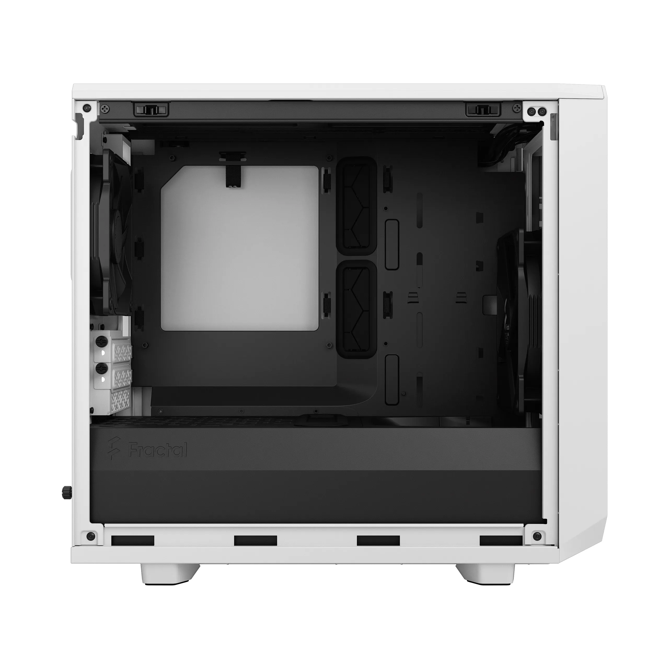 Fractal Design Meshify 2 Nano - Mini Tower case with window, White / Clear Tint