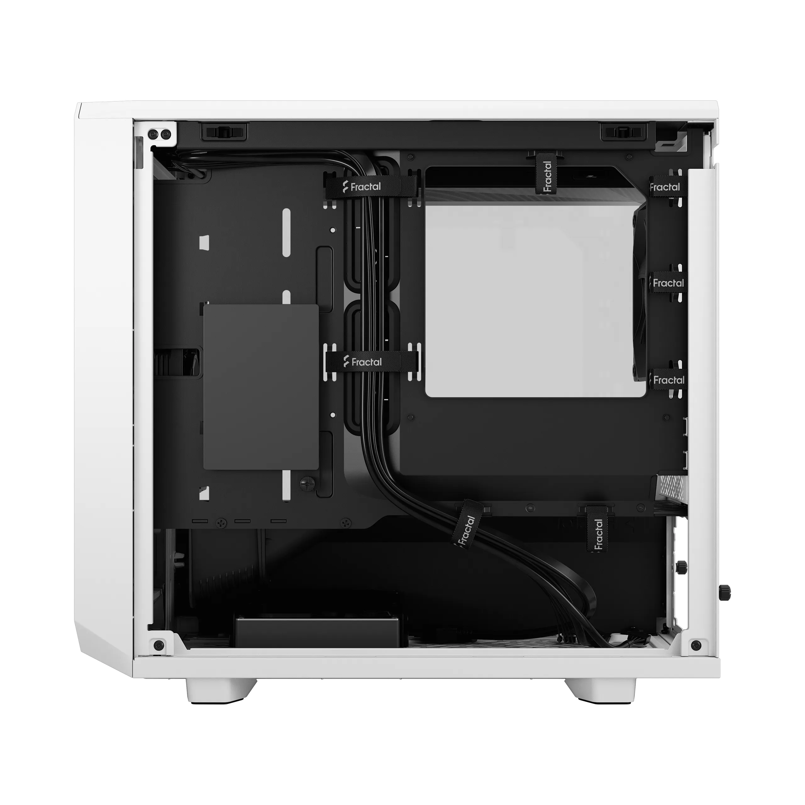 Fractal Design Meshify 2 Nano - Mini Tower case with window, White / Clear Tint