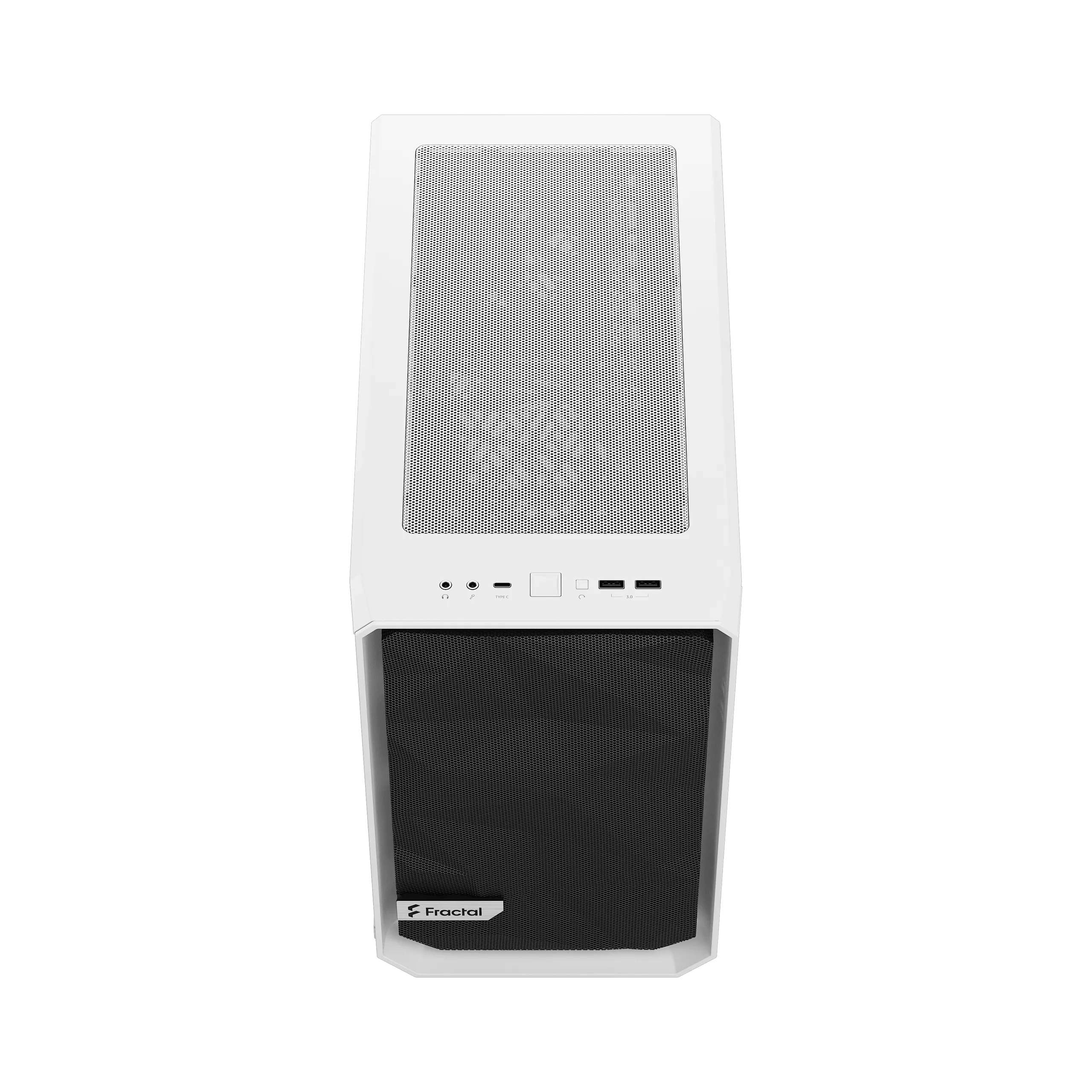 Fractal Design Meshify 2 Nano - Mini Tower case with window, White / Clear Tint