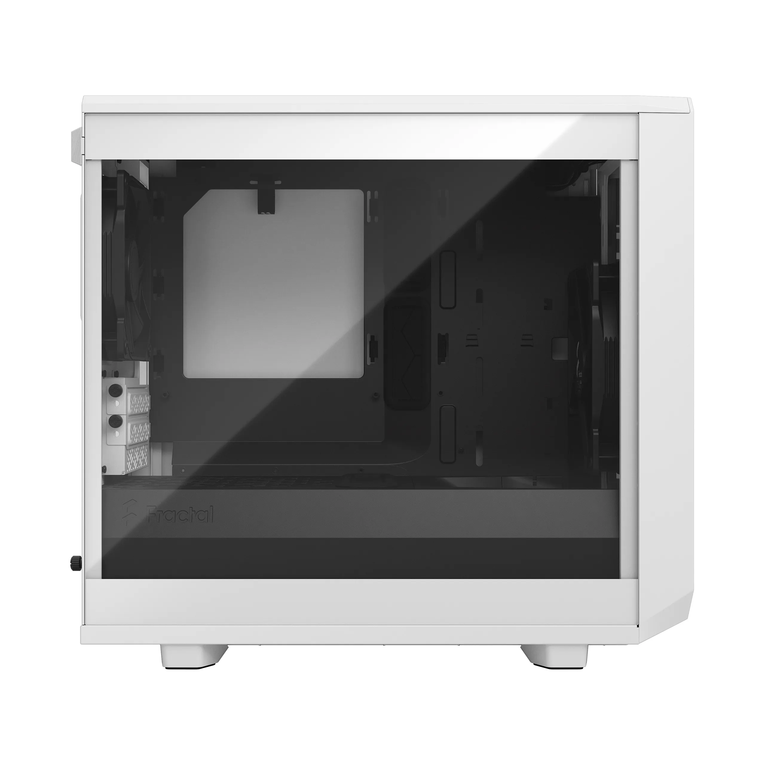 Fractal Design Meshify 2 Nano - Mini Tower case with window, White / Clear Tint