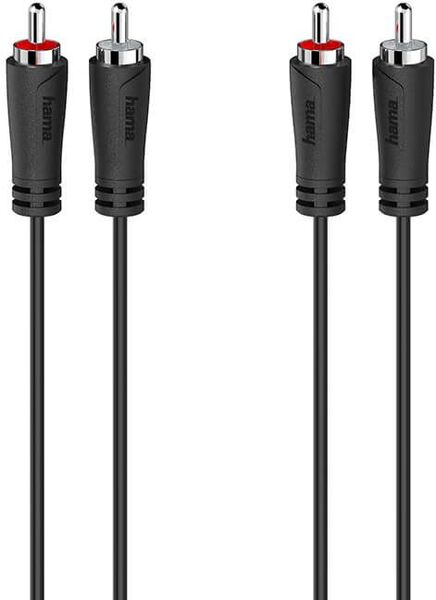 Hama 2x RCA audio cable, 0.5 m