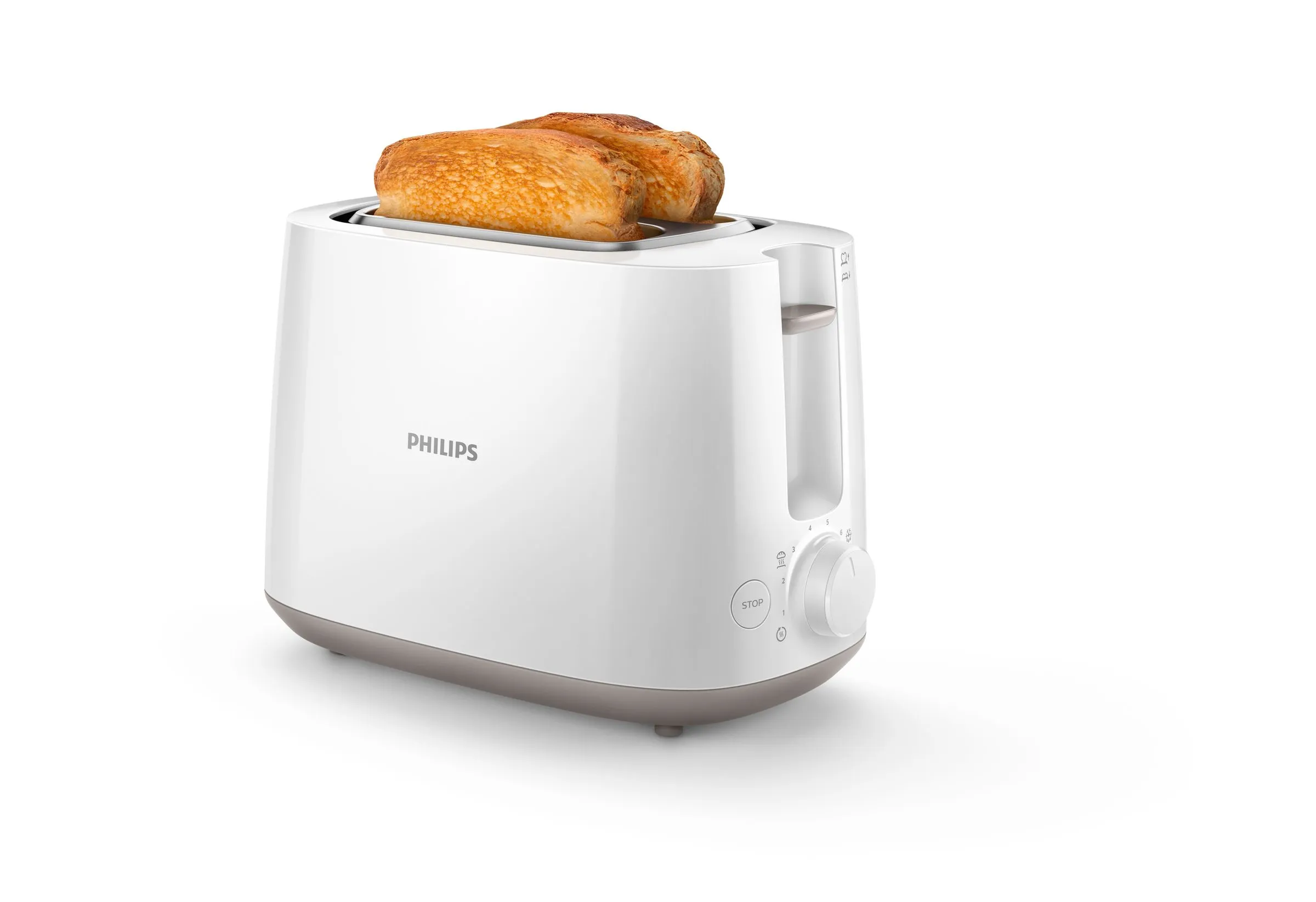Philips Daily Collection HD2581/00 toaster, 2 slices, White