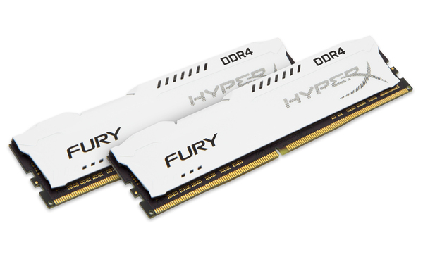 Kingston 16GB (2x8GB) HyperX Fury, DDR4 3466MHz - Valkoinen