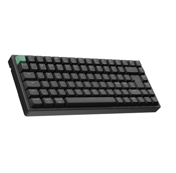 Keychron K2 HE (K2H-J1-BO) 75% -langaton mekaaninen pelin&auml;pp&auml;imist&ouml;, Gateron 2.0 Purple Magnetic, musta
